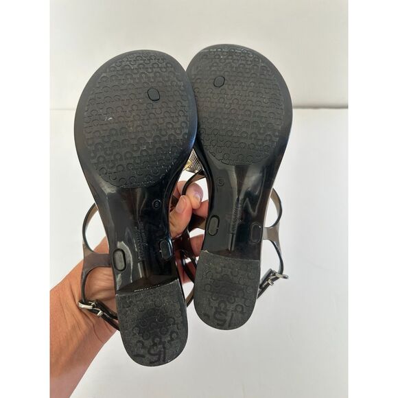 *FLAWED* Salvatore Ferragamo Jelly Thong Sunshine Sandals Size 8 - Picture 5 of 7